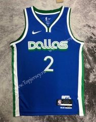 2022 City Edition Dallas Mavericks Blue #2 NBA Jersey-311