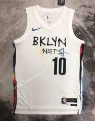 2022-2023 City Edition Brooklyn Nets White #10 NBA Jersey-311