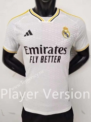 Player Version 2023-2024 Real Madrid Home White Thailand Soccer Jersey AAA-6724
