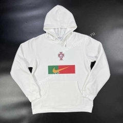 Portugal White Thailand Soccer Tracksuit Top With Hat-GDP
