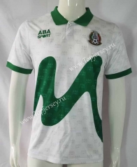Retro Version 1995 Mexico Away White Thailand Soccer Jersey AAA-503