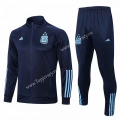 (3 Stars) 2022-2023 Argentina Royal Blue Thailand Soccer Jacket Uniform-815