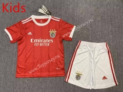 2022-2023 Benfica Home Red Kids/Youth Soccer Uniform-HR