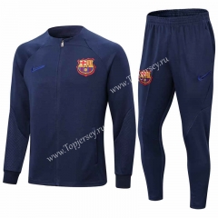 2022-2023 Barcelona Royal Blue Thailand Soccer Jacket Uniform-411