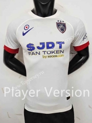 Player Version 2023-2024 Johor Darul Ta'zim Away White Thailand Soccer Jersey AAA