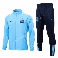 (3 Stars) 2022-2023 Argentina Light Blue Thailand Soccer Jacket Uniform-815