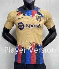 Special Version Player Version Barcelona Yellow Thailand Soccer Jersey AAA-888