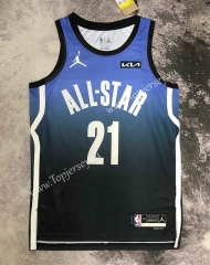 2023 All Stars Blue #21 NBA Jersey-311