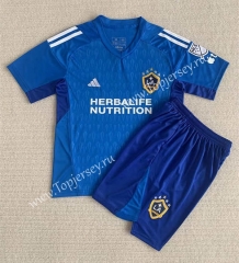 2023-2024 Los Angeles Galaxy Goalkeeper Blue Soccer Uniform-AY