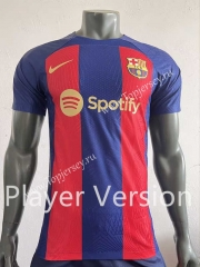 Player Version 2023-2024 Barcelona Home Blue&Red Thailand Soccer Jersey AAA-518