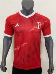 2023-2024 Peru Away Red Thailand Soccer Jersey AAA-416