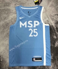 Minnesota Timberwolves Blue #25 NBA Jersey-311