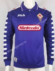 Retro Version 98-99 Fiorentina Home Purple LS Thailand Soccer Jersey AAA-503