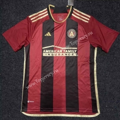 (S-4XL) 2023-2024 Atalanta United Home Red&Black Thailand Soccer Jersey AAA-0871