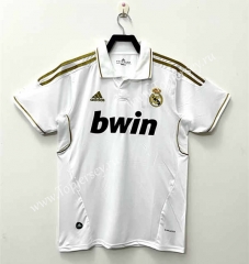 Retro Version 11-12 Real Madrid Home White Thailand Soccer Jersey AAA-811
