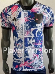 Player Version 2022-2023 Anime Version  Japan Blue&White Thailand Soccer Jersey AAA-518