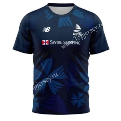 2023 Fiji Blue Training Rugby Shirt