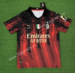 (S-4XL)  With Patch 2023-2024 Special Version AC Milan Red&Black Thailand Soccer Jersey AAA-403