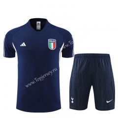 2023-2024 Italy Royal Blue Thailand Training Soccer Uniform