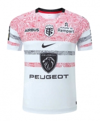 2023 Toulouse White Training Thailand Rugby Shirt