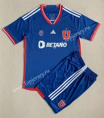 2023-2024 Universidad de Chile Home Blue Soccer Unifrom-AY
