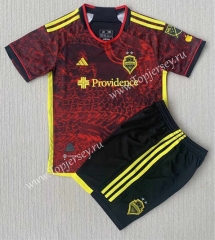 2023-2024 Seattle Sounders Away Red Soccer Uniform-AY