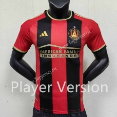 Player Version 2023-2024 Atalanta United Home Red&Black Thailand Soccer Jersey AAA-888
