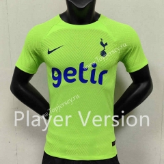 Player Version 2023-2024 Tottenham Hotspur Away Fluorescent Green Thailand Soccer Jersey AAA-888