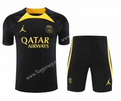 2023-2024 Paris Black&Yellow Thailand Soccer Uniform-418