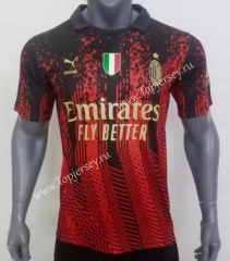 With Patch and Sponsor 2023-2024 Special Version AC Milan Red&Black Thailand Soccer Jersey AAA-416