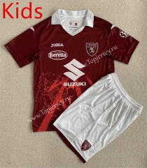 2023-2024 Limited Version Torino FC Red Kids/Youth Soccer Uniform-AY