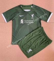 2023-2024 Concept Version Liverpool Green Soccer Uniform-AY