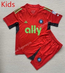 2023-2024 Charlotte FC Goalkeeper Red Kids/Youth Soccer Uniform-AY