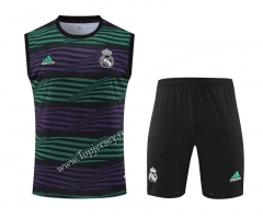 2023-2024 Real Madrid PurpleGreen Thailand Soccer Vest Uniform-418