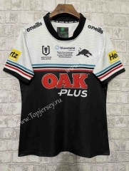 2023 Panthers White&Black Thailand Rugby Jersey