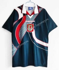 Retro Version 94-95 Wales Away Dark Blue Thailand Soccer Jersey AAA-C1046