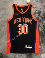 2023 City Version New York Knicks Black #30 NBA Jersey-311