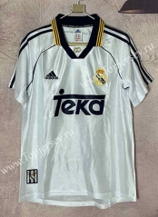 Retro Version 98-00 Real Madrid Home White Thailand Soccer Jersey AAA-6590