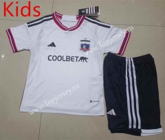 2023-2024 Colo-Colo Home White Kid/Youth Soccer Uniform-507