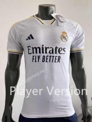 Player Version 2023-2024 Real Madrid Home White Thailand Soccer Jersey AAA-518