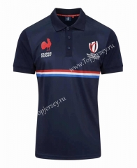 2023 World Cup France Royal Blue Thailand Rugby Shirt