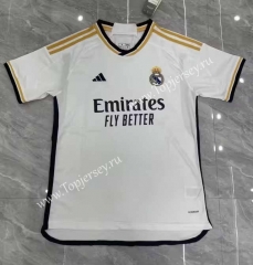 (S-4XL) Correct Version 2023-2024 Real Madrid Home White Thailand Soccer Jersey AAA-818