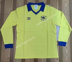 Retro Version 71-79 Arsenal Away Yellow LS Thailand Soccer Jersey AAA-6590