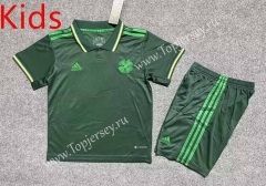 2023-2024 Limited Version Celtic Green Kids/Youth Soccer Unifrom-8975