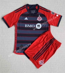 2023-2024 Toronto Home Red&Gray Soccer Uniform-AY
