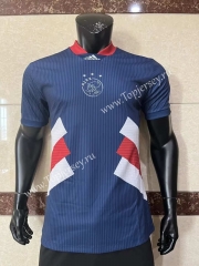 Player Version 2023-2024 Ajax Royal Blue Thailand Soccer Jersey AAA