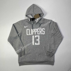 Los Angeles Clippers Gray Tracksuit Top With Hat-GDP