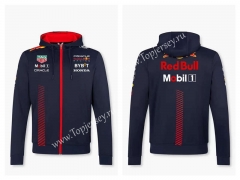 2023 Red Bull Royal Blue Formula One Racing Jacket With Hat