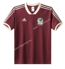 2022 World Cup Mexico Jujube Red Thailand Soccer Jersey AAA-7505
