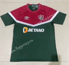 2023-2024 Fluminense de Feira Red&Green Thailand Soccer Jersey AAA-SJ